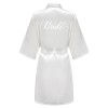 Satin Kimono Robe Women – Silk Bathrobe Bridal, Lounge Robe