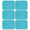 Pyrex 7210-PC 3-Cup Surf Blue Food Storage Replacement Lid (6-Pack)