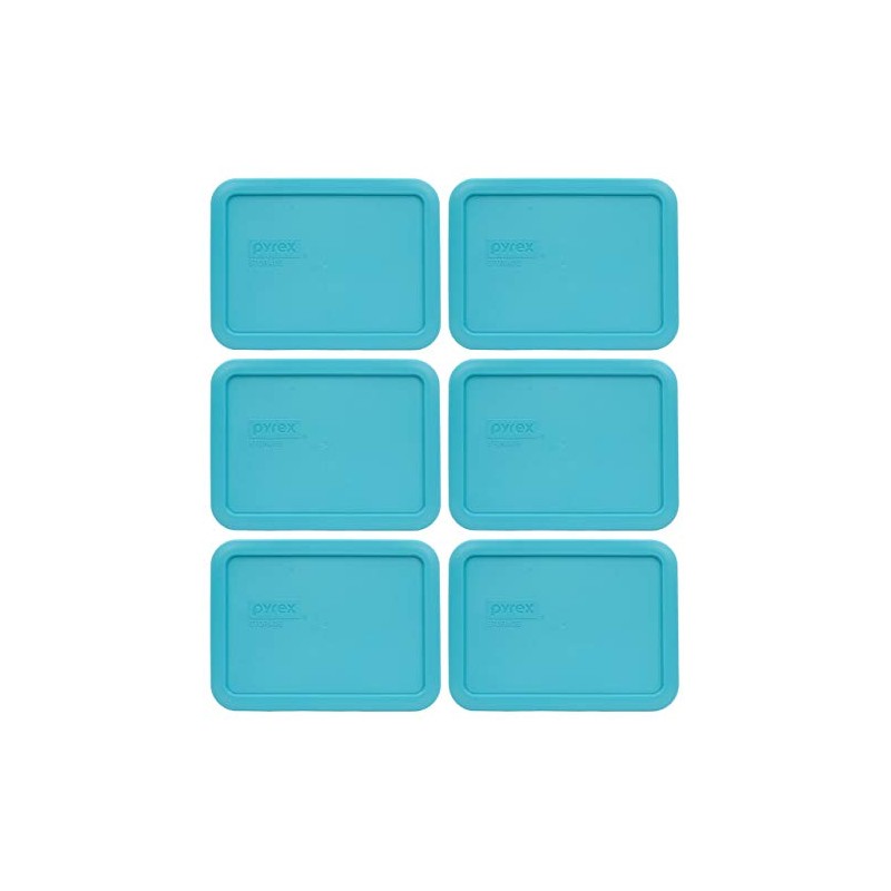 Pyrex 7210-PC 3-Cup Surf Blue Food Storage Replacement Lid (6-Pack)