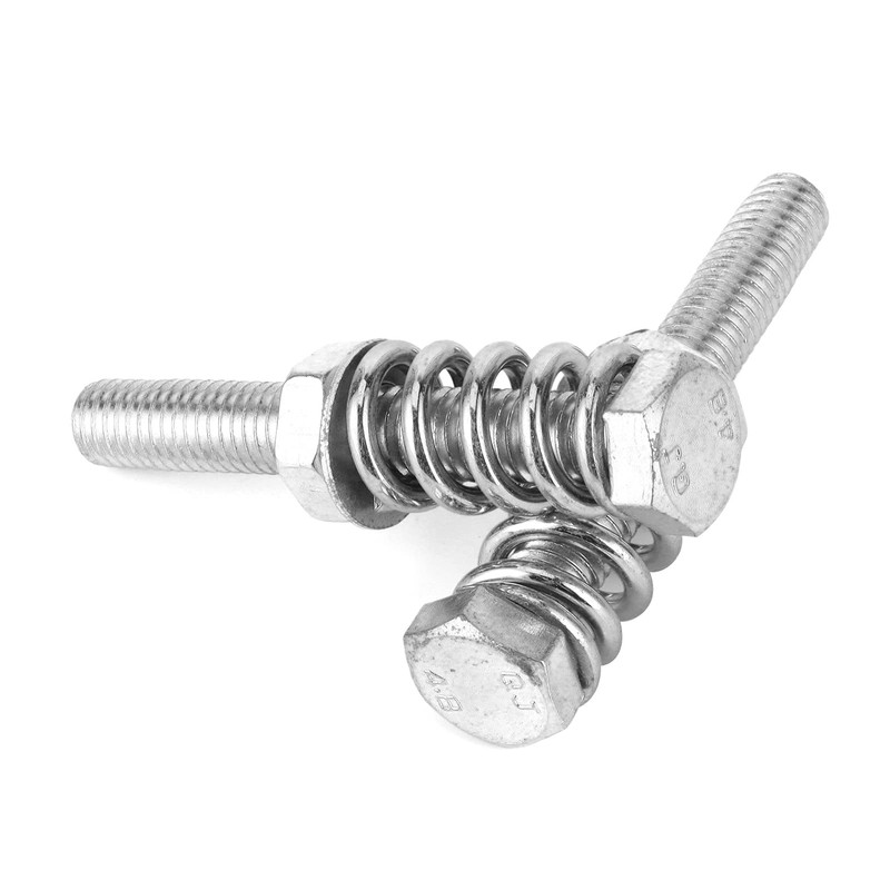 KIMISS Exhaust Bolt Spring M10x1.5 Exhaust Spring Bolt Stud Nut