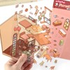 4Pcs 3D Fun Mini House Stickers with Tweezers Make Your