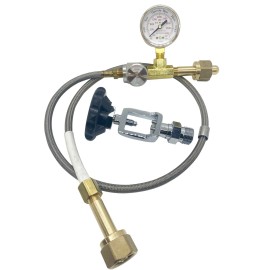 Preece Precision Oxygen Transfill Hose CGA540 CGA870 w/bleed valve Aviation Veterinary Medical