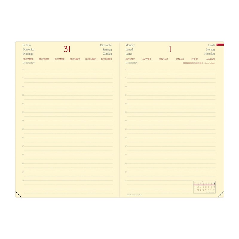 DAILY 24 VZ Silk schwarz 2025: Kalender im Schreibtischformat