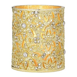 Olivia Riegel Crystal Windsor Tea Light Holder, Gold