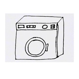 'Washing Machine' Temporary Tattoo - Water Resistant, Skin-Safe, Non-Toxic Transfer (TO00044076)