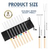 Pack of 8 Telescopic Marshmallow Barbecue Skewers, Stainless Steel Marshmallow