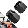 TRUCKMETER 2PCS 8AN Female Block Off Flare Cap Fitting, Black