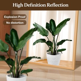 FURNIinspire Full Length Mirror, 56"x18" Full Body Mirror Wall-Mounted or Freestanding for Bedroom, Living Room, or Cloakroom, Shatterproof, Easy Assembly