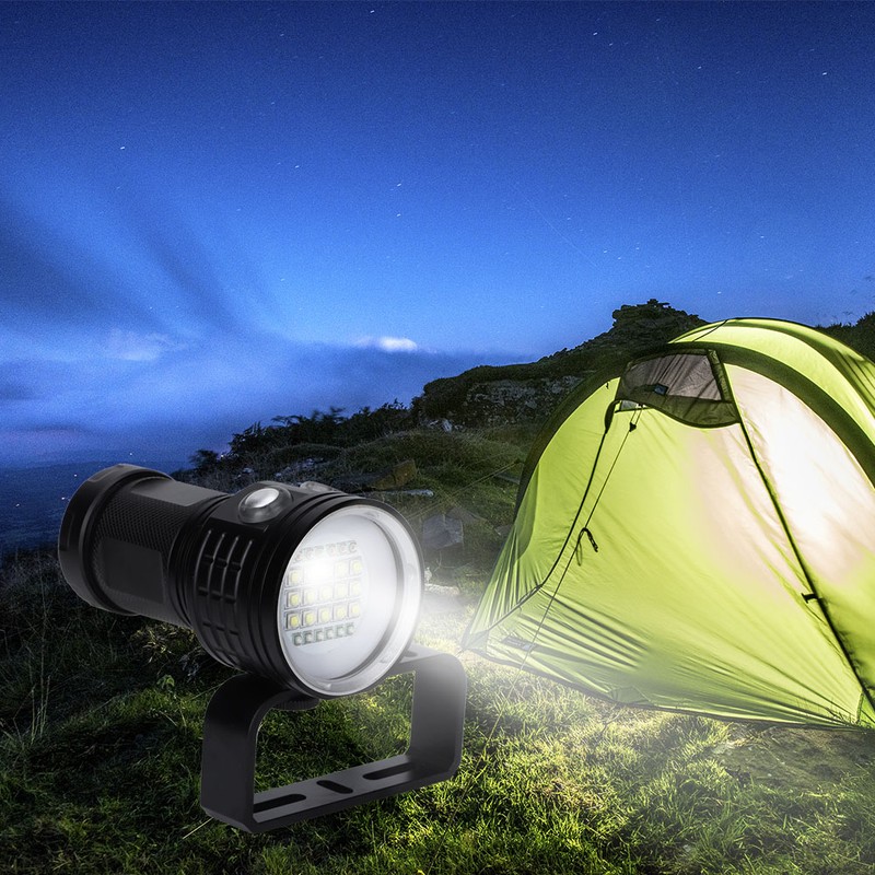 LED IP68 Waterproof Scuba Dive Light Super Bright Flashlight for