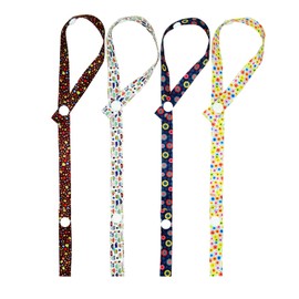 euhuton 4 Pack Color Buttons Baby Stroller Straps with Snap Buttons 4 Different Designs