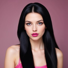 Women's Long Black Straight Wig, Halloween Costume Wig Ladies Long Straight Synthetic Black Wigs for Women Halloween Cosplay Party Fancy Dress Accessories Y7HCZJF