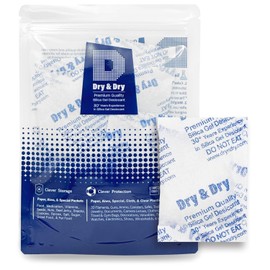 20gm [20 Packs] "Dry & Dry" Silica Gel Packets Desiccant Dehumidifier - Rechargeable Fabric