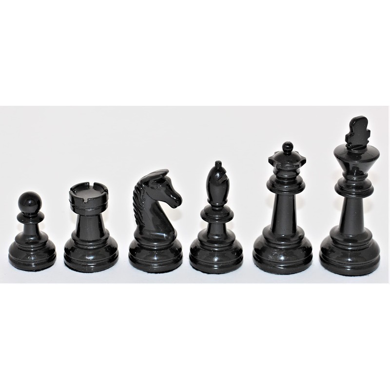 Weiblespiele 01017 Chess Figures Plastic 90 mm in Beech Cassette