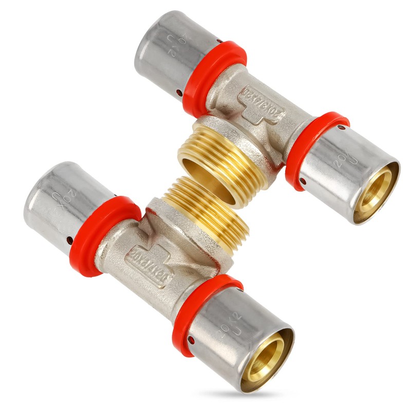 T-Piece PEX Press Fitting 20 x 3/4 Inch x 20