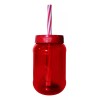 Termo Cilindro Jar Reusable Termo Neón Popote 50 Piezas 500ml