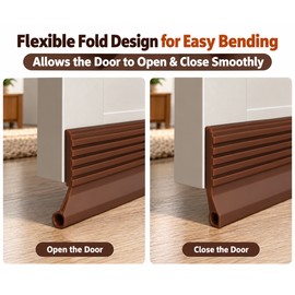 1M Door Bottom Sealing Strip for Door Gaps – Windproof & Dust-Blocking Weatherstrip for Home Doors