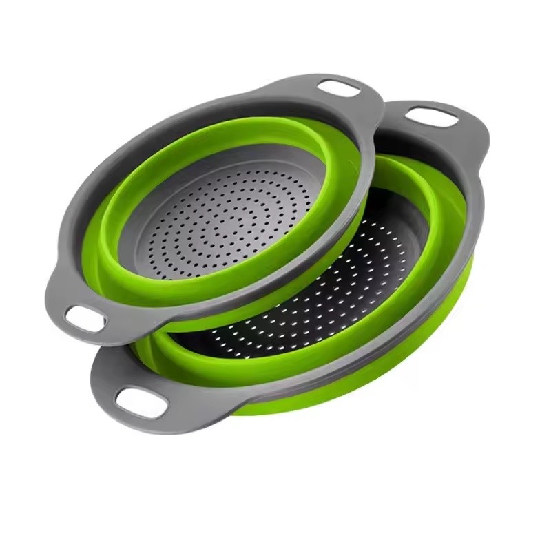 Collapsible Drain Basket for Washing Fruits and Vegetables – Space-Saving