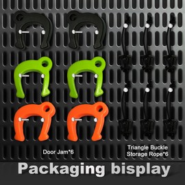 TMQZLN First Responder Door Stop, Door Stops for Law Enforcement, Police, Emergency Medical Services, Firefighter Tools, Door Wedge, Door Pinch Guard (Orange Black Greener)