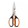 Truper TIC-8 8" multipurpose stainless steel kitchen scissors, TPR handle