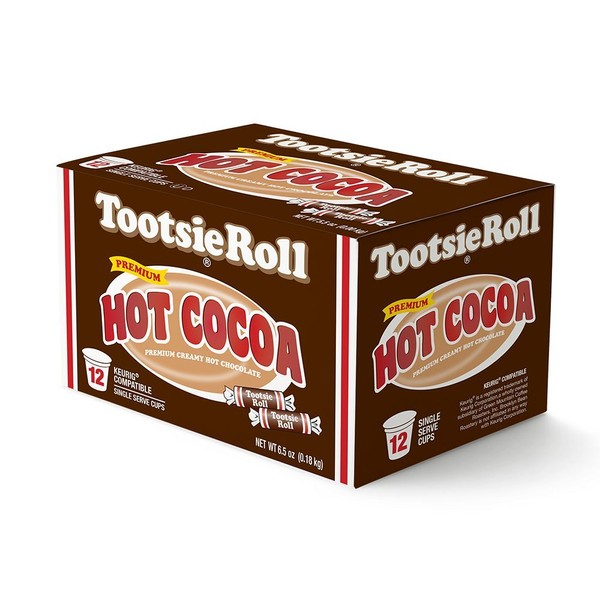 Tootsie Roll Hot Cocoa Flavored Single Serve Cups - 12 Count