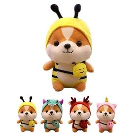 CASAGOOD Squirrel-Bee Stuffed Animal, Squirrel Wearing Bee Costume,Plushies Chipmuck Dressed as Cute Honeybee Funny Plush Toys Chipmuck for Kids Stuffed Animals Gift for Lover 10 Inch