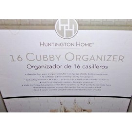 As stated New Huntington Home 16-Cubby Shoe Organizer