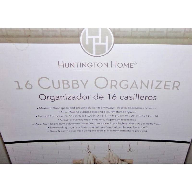 As stated New Huntington Home 16-Cubby Shoe Organizer