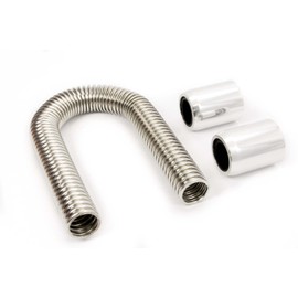 Racing Power Company R7304 24" Stainless Steel Radiator Hose Kit with Polished Ends