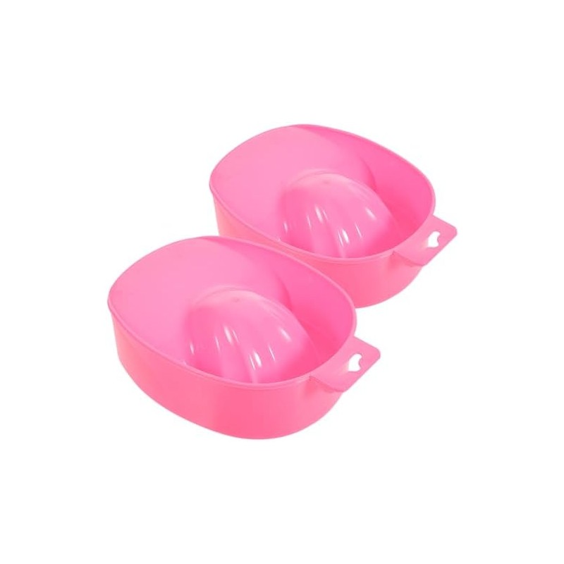 Cuenco para Remojo de Manos Rosa de Plástico 2 Piezas