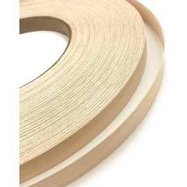 Edge Supply Birch 13/16 inch X 250 ft Roll of Plywood Edge Banding – Pre-glued Real Wood Veneer Edging – Flexible Veneer Edging – Easy Application Iron-on Edge Banding for Furniture Restoration
