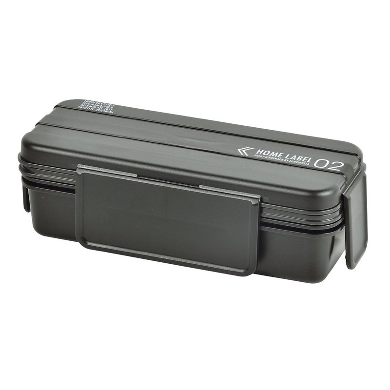 Pearl Metal D-436 Lunch Box, 2 Tiers, 4 Point Lock,