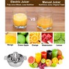 iDopick Citrus Juicer Stainless Steel, Manual Hand Citrus Juicer Squeezer