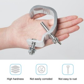 Truss Clamp Bracket 30-64 mm, Truss Clamp Half Coupler Truss Pickup, Truss Hook for Traverse Clamps Truss Clamp Stage Lighting Hanging Bracket Pack of 3