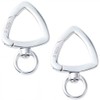 SUNNYCLUE 1 Box 2Pcs 925 Sterling Silver Spring Clasp Ring