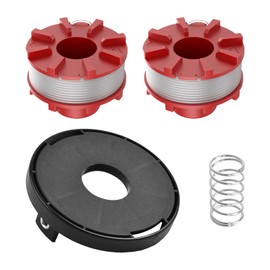 3405096 Trimmer Spool Replacement for Einhell GE-CT 36/30 LI E SOLO, AGILLO 36/255 BL, AGILLO 18/200, 2mm 8.1m Strimmer Replacement Spool with Spring and TLE-01-1 Cover (Pack of 4)