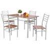 ARLIME Dining Table Set for 4, Compact Rectangular Kitchen Table