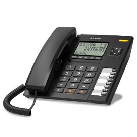 Alcatel T78 Home Office Corded Landline Telephone Large Display 8 Direct Dial Keys Call Lock