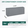 PATIKIL 34.6" Air Conditioner Cover, Indoor AC Cover Knitted Dustproof