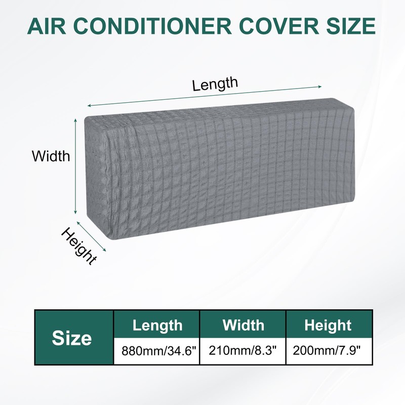 PATIKIL 34.6" Air Conditioner Cover, Indoor AC Cover Knitted Dustproof