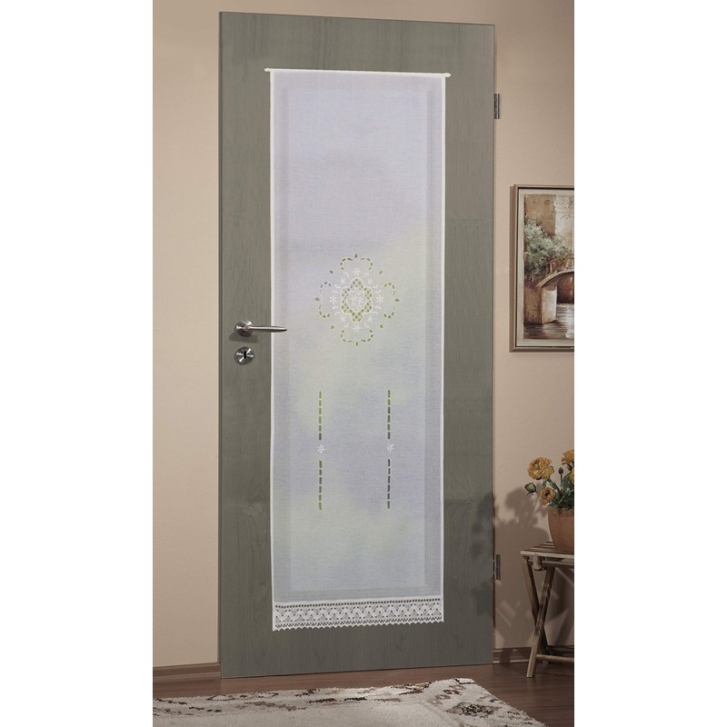 Home Fashion 023, 715, 180X0090 CM Embroidered Door Curtains Linen