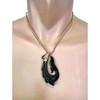 Zero Gravity Hawaii Hawaiian Jewelry Carved Fish Hook Black Buffalo