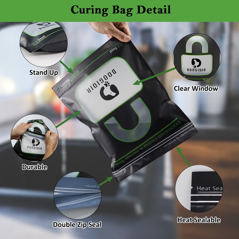 1/2 LB Curing & Storage Bags, Curing Bags for Food