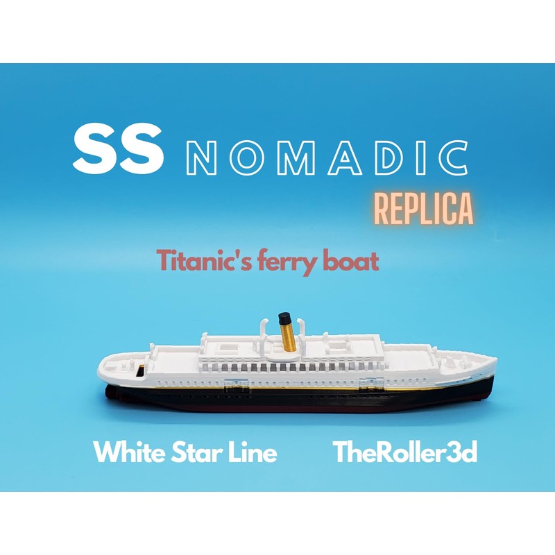 12" Prebuilt Display Model Ship (SS Nomadic 6" length model)