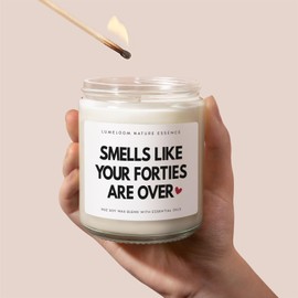 LUMELOOM 50th Birthday Gifts for Her, 9oz Aromatherapy Lavender Soy Wax Scented Candle- Cool Gifts for 50 Year Old Woman, 1974, Funny 50th Birthday Gifts, Decorations for Women, Sister, Friends