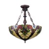Chloe Lighting Adia Victorian-Style Dark Bronze 2 Light Inverted Ceiling