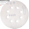 YoiYee 400 Grit Sanding Discs Pads, 8 Holes, 125mm/5-inch Hook