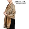 Achillea Soft Silky Reversible Paisley Pashmina Shawl Wrap Scarf w/Fringes