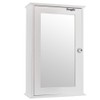 Bathroom Wall Cabinet with One Mirror Single Door Multipurpose Storage