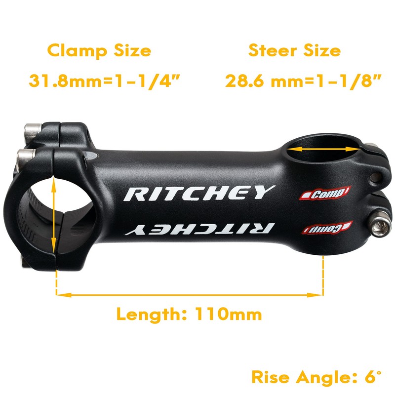 Ritchey Comp Stem 6 Degree Alloy for Mountain Road Cyclocross
