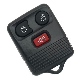 Key Fob Shell Case Fits for Ford F150 F250 F350 Explorer Expedition 1998-2016 / Ranger Escape Edge E150 Freestar/Lincoln Navigator Mazda Keyless Entry Car Remote Cover (2 Black)